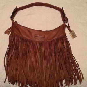 Frye Heidi Fringe Hobo Bag